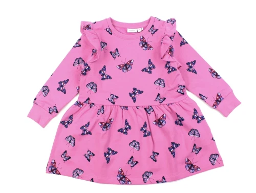 Name It wild orchid sommerfugle sweatkjole